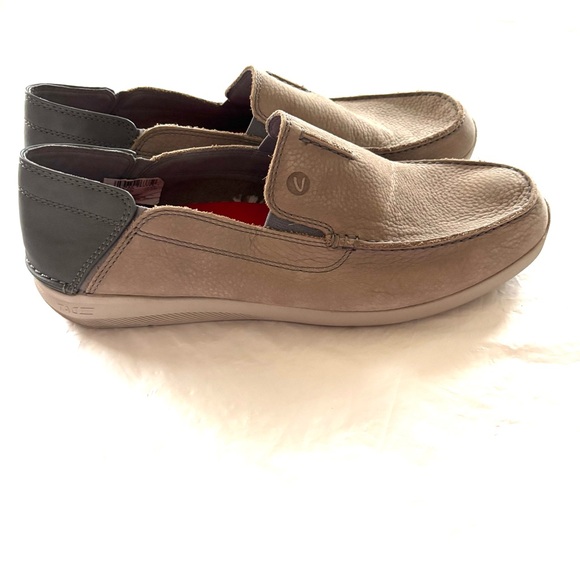 Clarks Tan Gorwin Step Leather Loafers Slip On SZ 10 M Worn  display picture 2